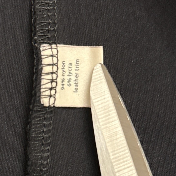 Elaine Kim black nylon Lyra pant leather bottom - Picture 4 of 7